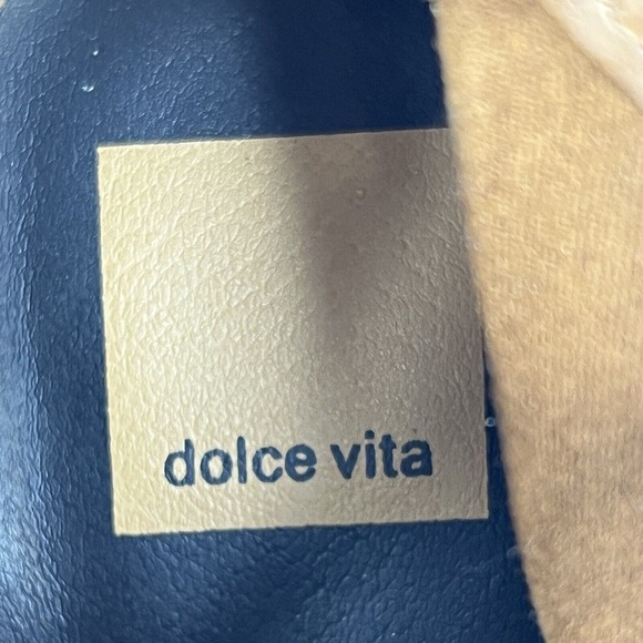 Dolce Vita Women's Sabrina 9 Suede Heeled Booties Boot Oxford Lace Up Zip Brown - Picture 9 of 10